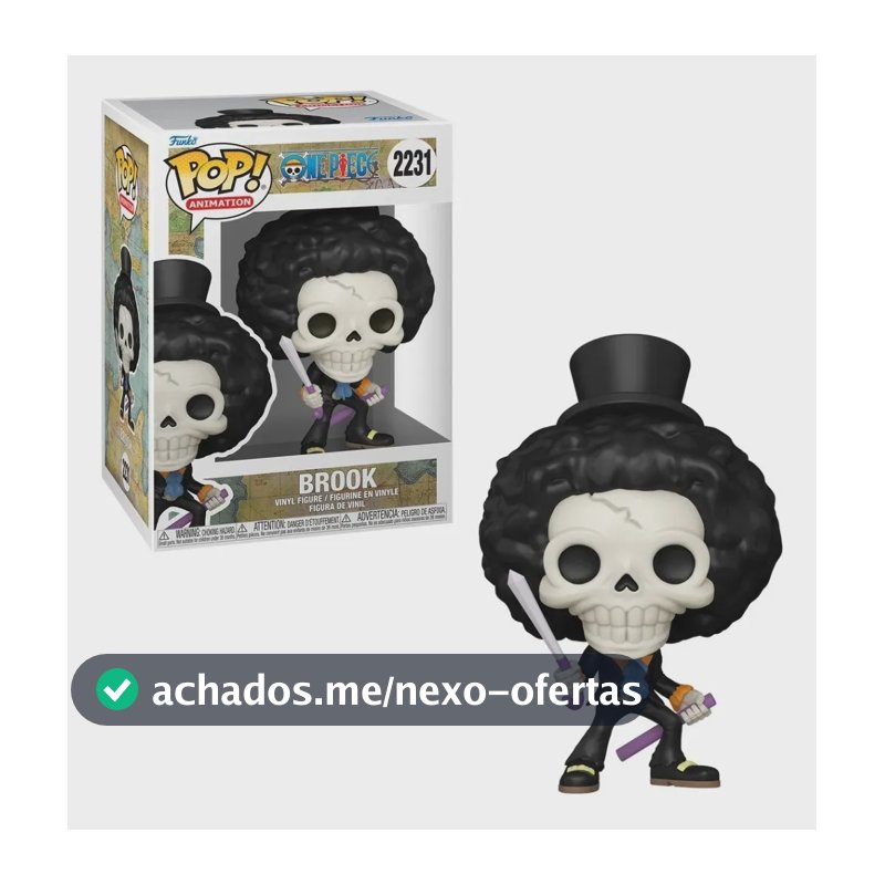 Boneco One Piece Brook Com Espadas Funko Pop