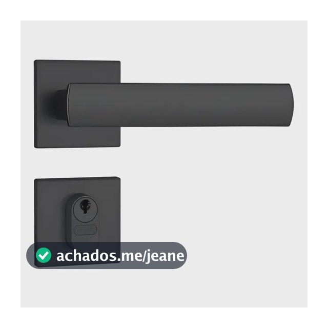 Fechadura Porta Externa 803/35 Rq1 Preto Fosco Stam