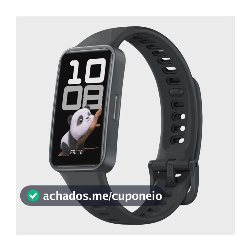 Smartwatch HUAWEI Band 10 Caixa de Polímeros Duráveis Análise do Sono em Nível Profissional Assistente de Bem-estar Emocional Relógio Smartwatch Compatível com Android e iOS Preto