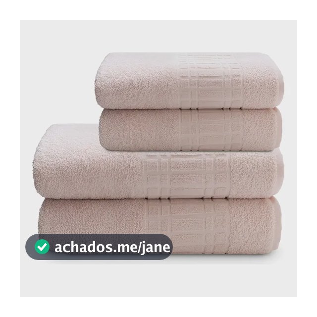Jogo De Toalha Banho 4 peças 100 Algodão 400 gr/m Loft Camesa