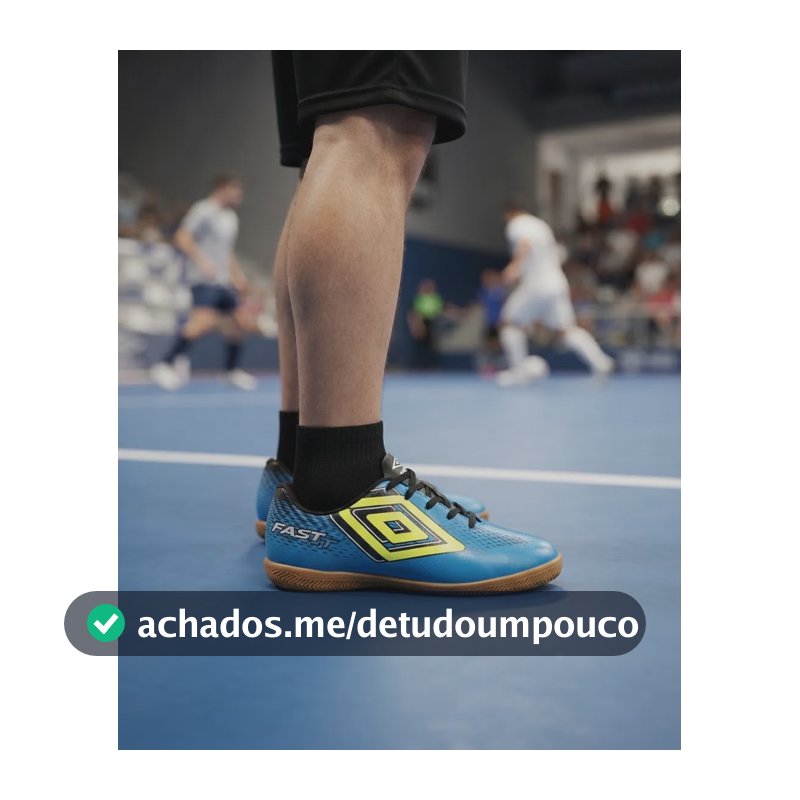 Chuteira Futsal Umbro Fast Ii Futebol Quadra Salão Sintética Cloisonne/preto/limão 40