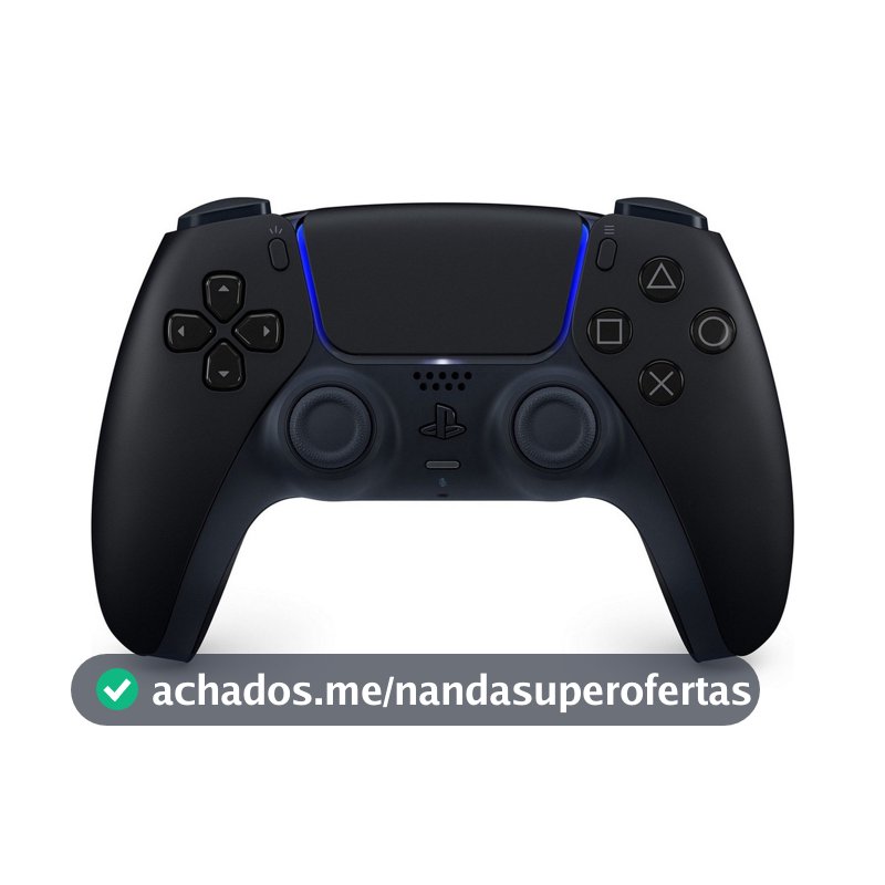 Controle Joystick Sem Fio Sony PlayStation 5 DualSense Midnight Black