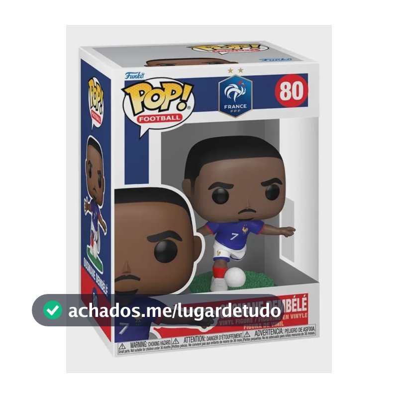 Boneco Funko Pop! de Futebol França Ousmane Dembélé