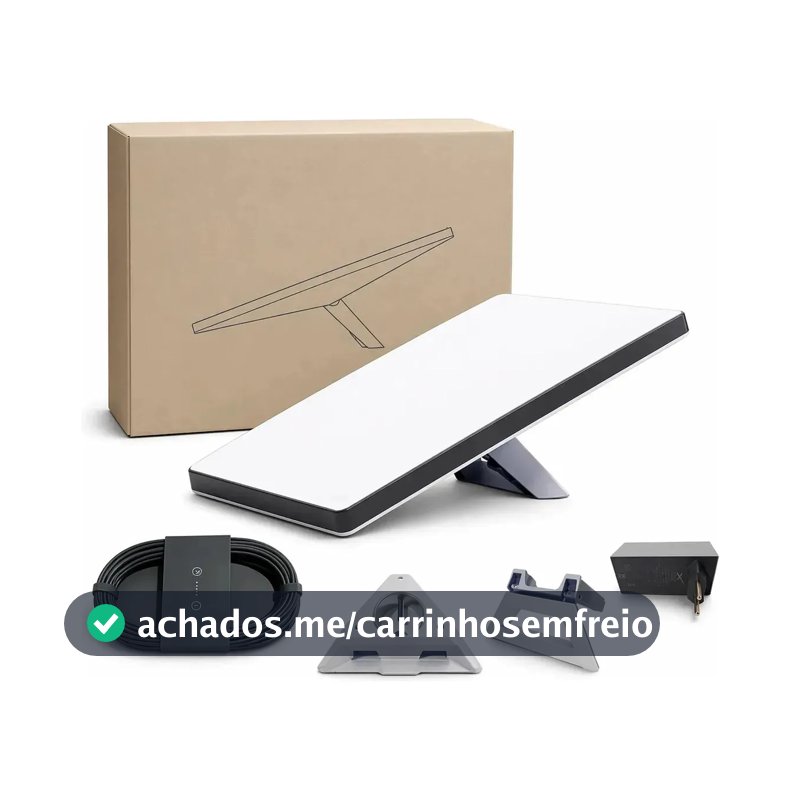 ANTENA STARLINK MINI INTERNET VIA SATÉLITE SPACEX KIT COMPACTO E PORTÁTIL