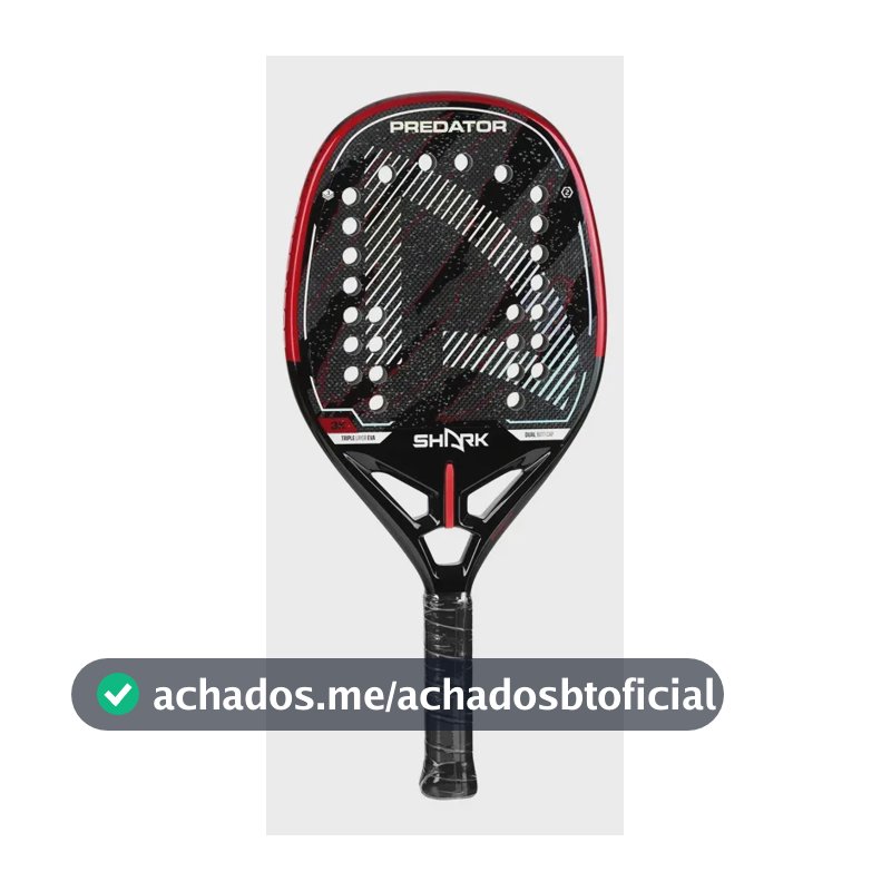 Raquete De Beach Tênnis Shark Predator 2026 + Capa