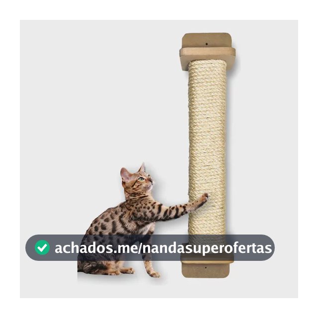 Arranhador Gato Grande Parede 80cm Sisal De 8mm Duravel