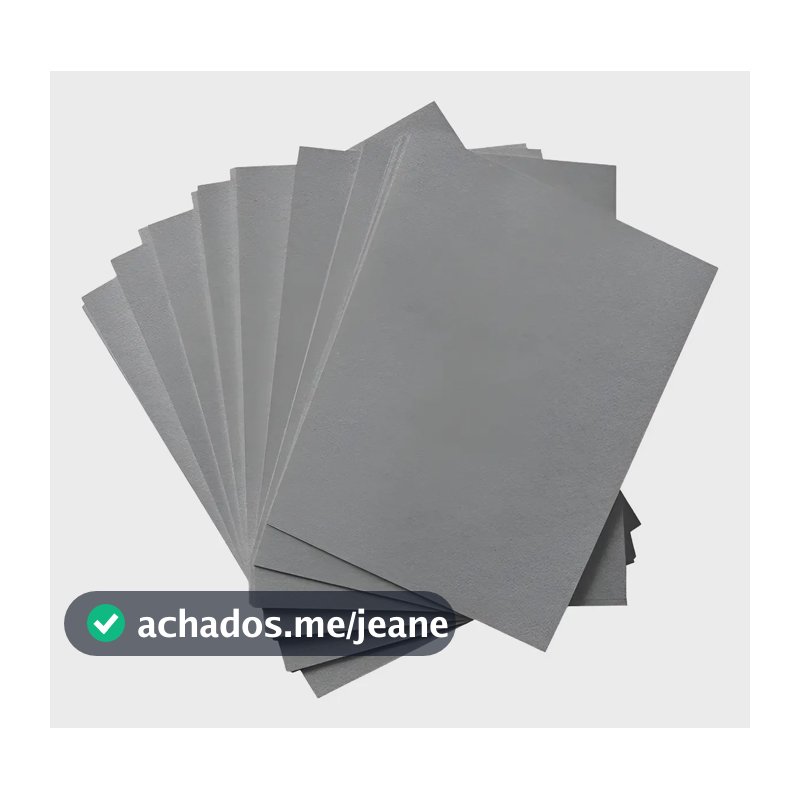 Papelão Cinza Holler 1.9mm A5+ para Encadernação e Artesanato – Pack 100 Folhas