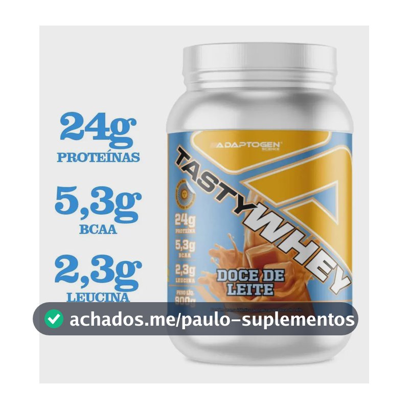 Proteína Adaptogen Science Tasty Whey Gourmet em pó sabor Doce de leite x 900g
