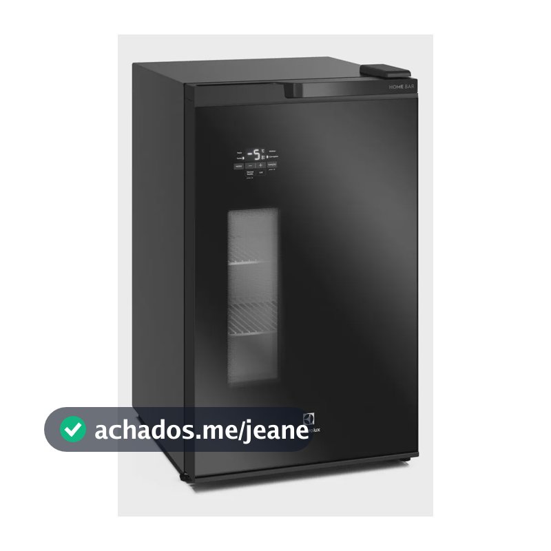 Cervejeira Home Bar Electrolux Frost Free 100L Porta de Vidro Preto EB100