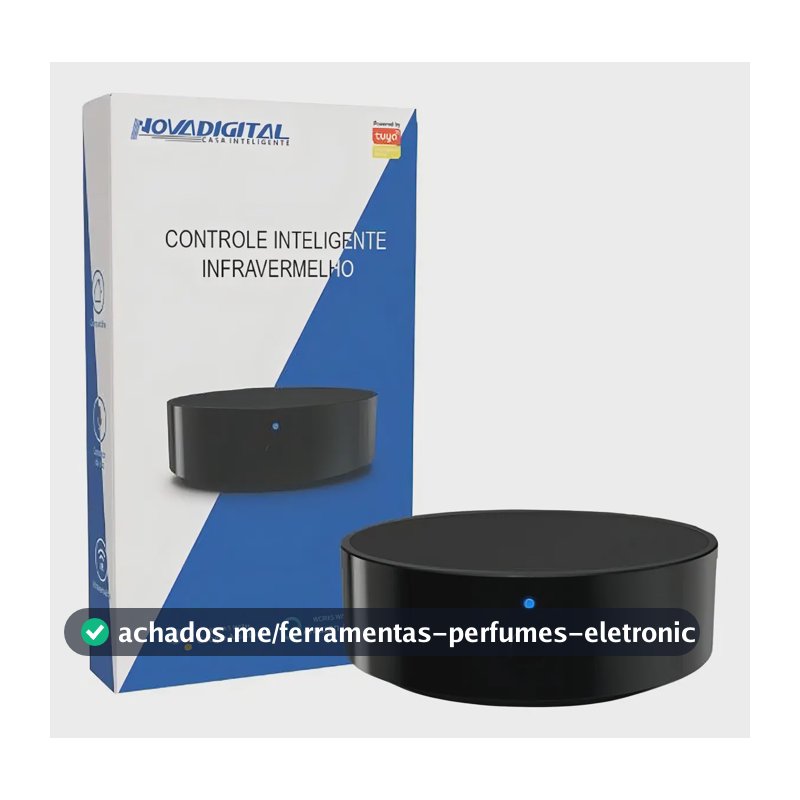 Controle Remoto Inteligente Novadigital Universal Infravermelho Ir Wifi Tuya Smart Life Alexa Google Preto
