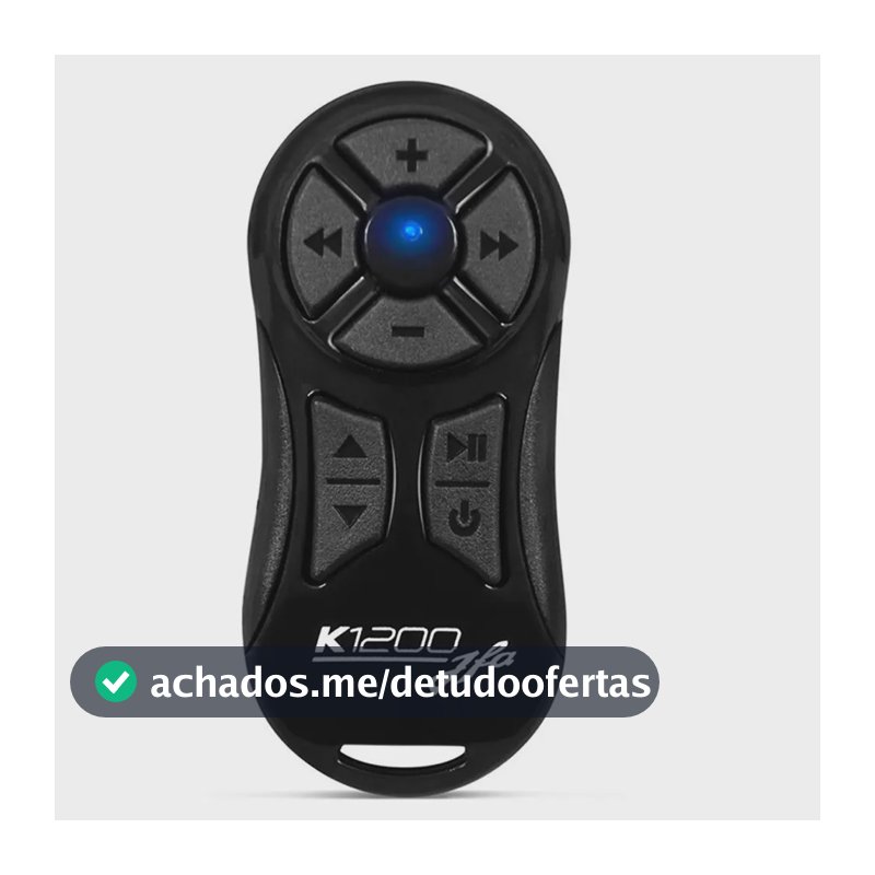 Controle Longa Distância Universal JFA K1200 Preto 1200m 8 Botões