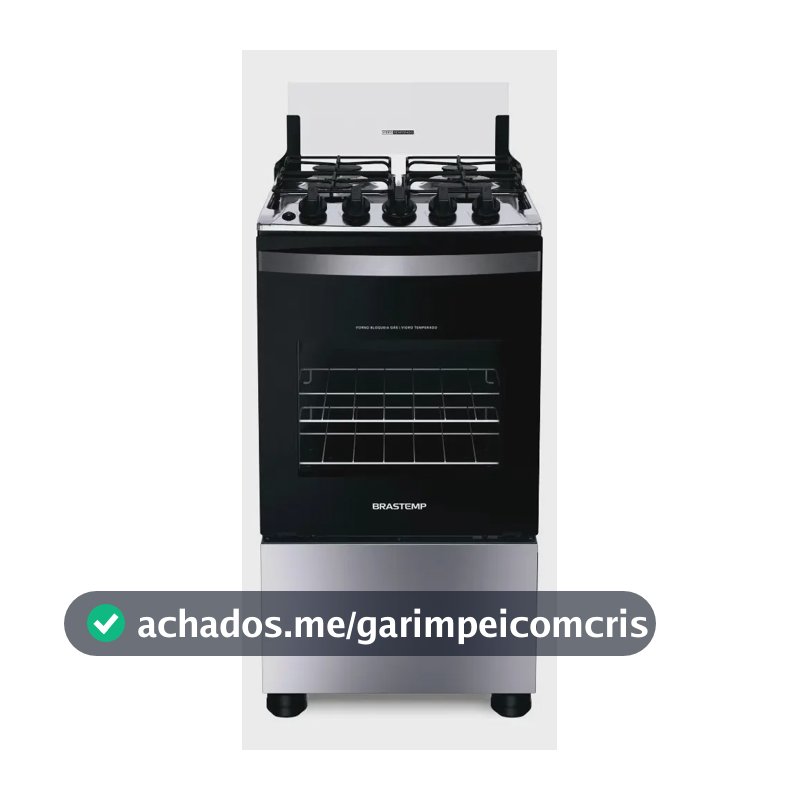 Fogão Brastemp 4 Bocas Inox Bfo4nbr - Bivolt