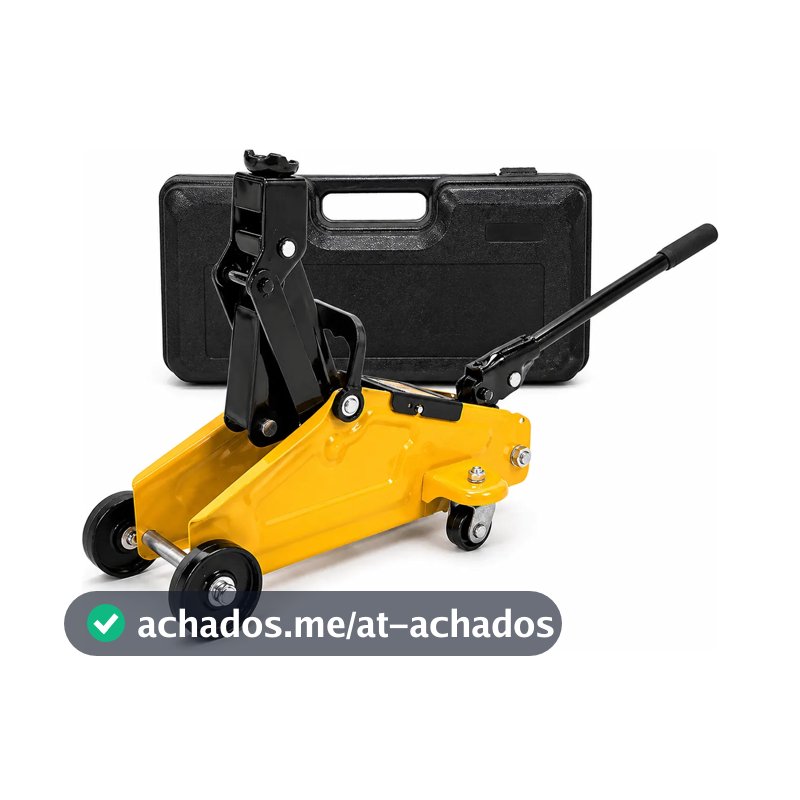 Macaco Hidraulico Carrinho 2t Jacare Automotivo Com Maleta