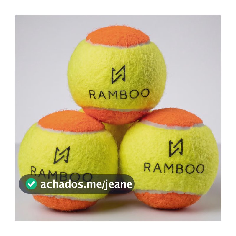 Bolas De Beach Tennis Ramboo Kit 3 Unidades Bolinhas Amarelo/laranja