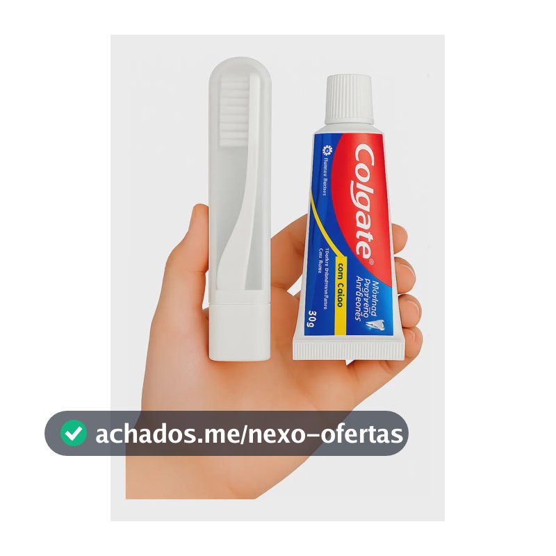05 Kit De Higiene Bucal Portátil Colgate 30g + Escova Trip