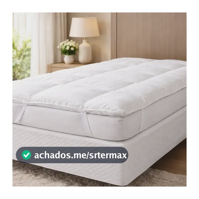 Protetor De Colchão Solteiro Premium Pillow Top Antialérgico Branco Matelado Solteiro