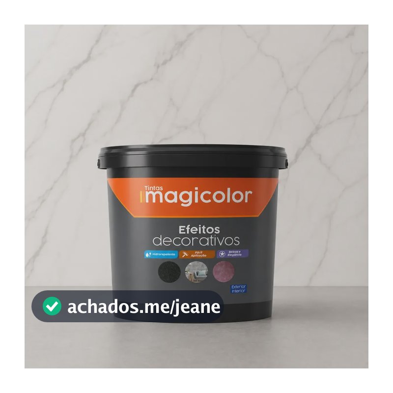Efeito Decorativo Mármore Base  4 Kg Magicolor Branco Base