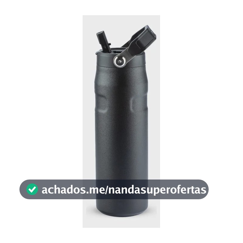 Garrafa Térmica Aerolight Flip Straw 710 Ml Stanley Black