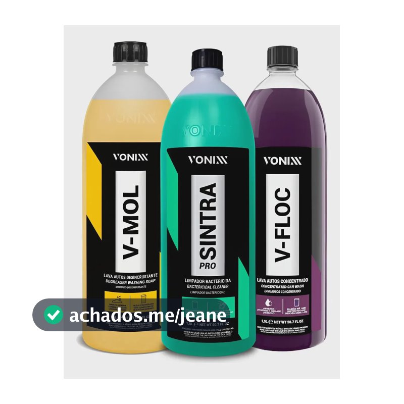 Kit Shampoo V-mol V-floc Sintra Apc Desengraxante Neutro