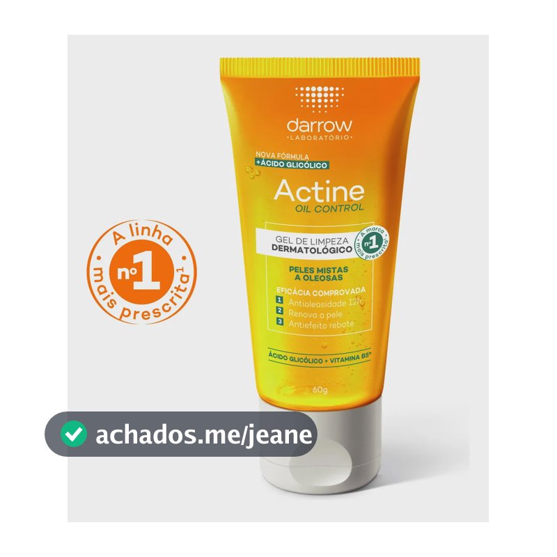 Gel de Limpeza Facial Darrow Actine Oil Control 60g
