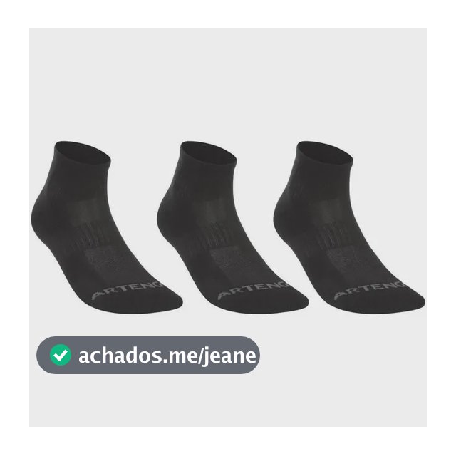 Meia Adulto Rs 500 Cano Médio (kit Com 3 Pares)