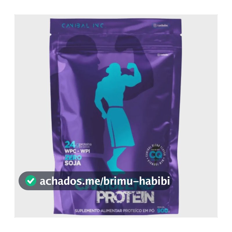 Caniblend Protein 24g Proteína Bcaa Glutamina Canibal 900g Sabor Morango