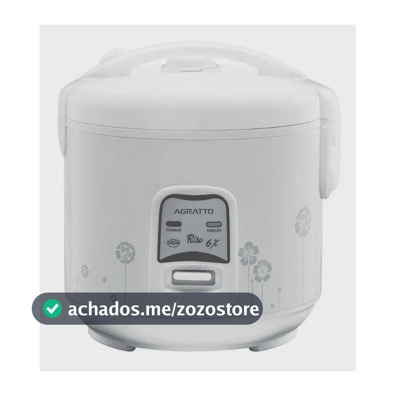 Panela Elétrica De Arroz Riso Pa6x Agratto Cor Branco Frequência 60 Hz