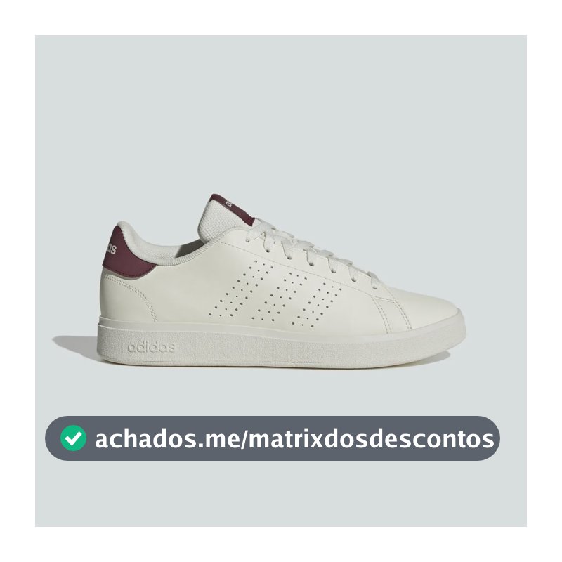 Tênis adidas Advantage Base 2.0 Casual Confortável Off White 37 Br