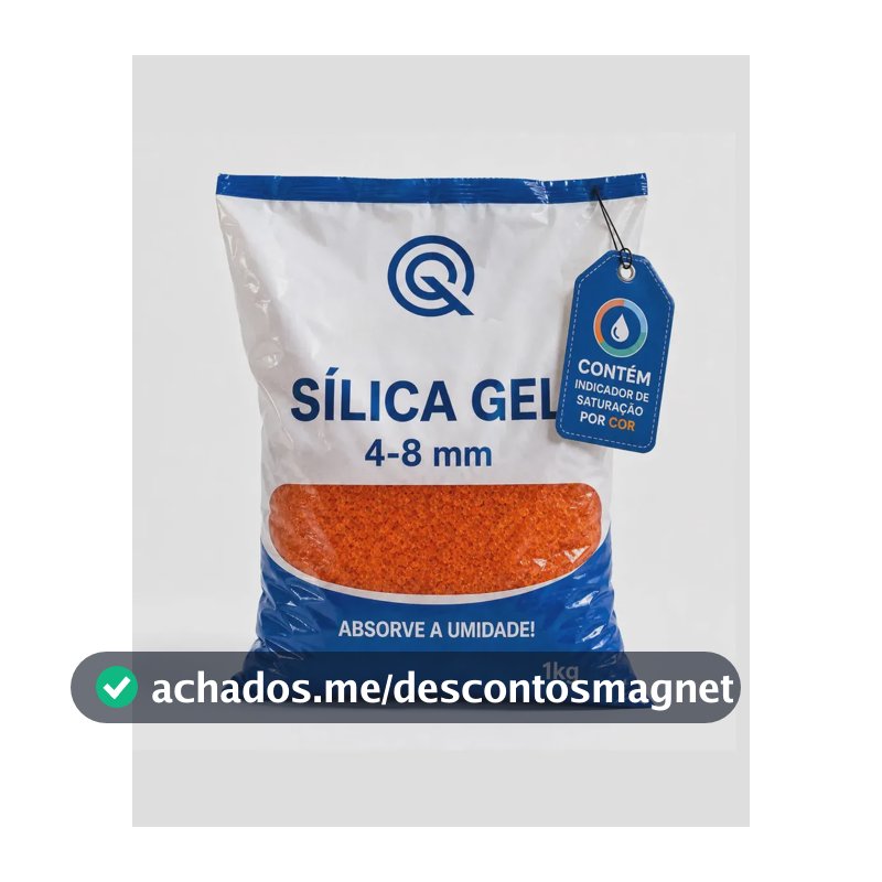 Silica em Gel Laranja 4 8 Milimetros Desumidificante Dessecante Flores Enfeite Filamento 3D Armarios Gavetas Com Indicador de Saturação Valin Brasil