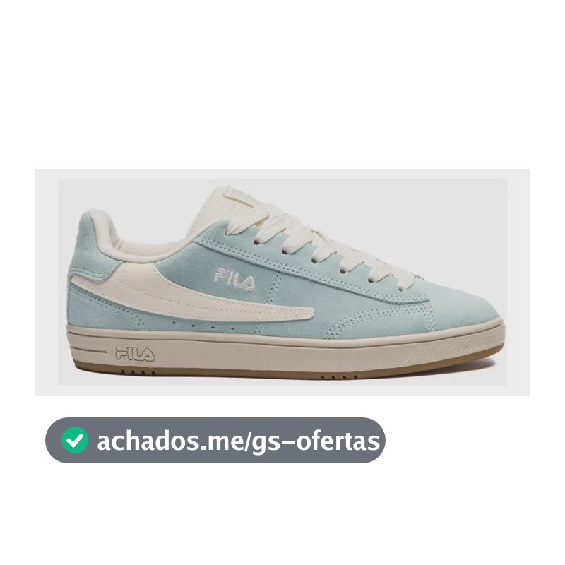 Tênis Feminino Court 90 Fila Verde Mar /bege Liso 36 Br
