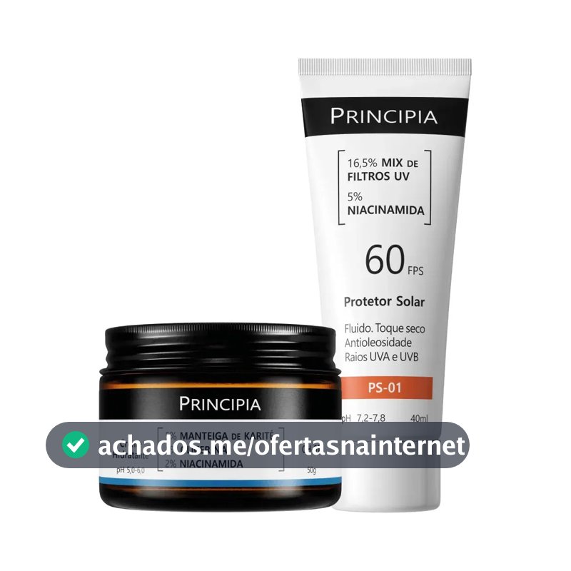 Principia Kit Hidratação E Proteção Facial Ch-o1 + Ps-01 Todo Tipo De Pele Dia/noite