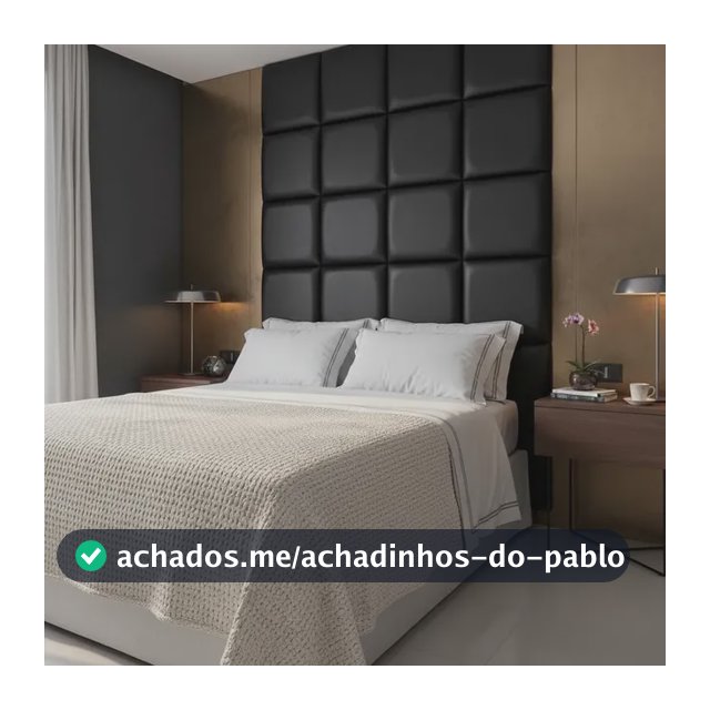Cabeceira Modulada Adesiva Estofada King Kit 10 Placas 30x40