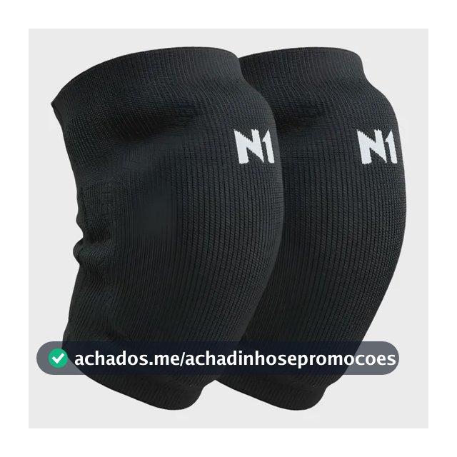 Joelheira N1 Sport Slide Profissional Vôlei Futsal Handebol Preto Gg