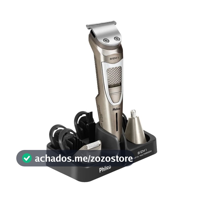 Aparador de Pelos Philco Multigroom 8 Em 1 Pap16 Cor Chumbo