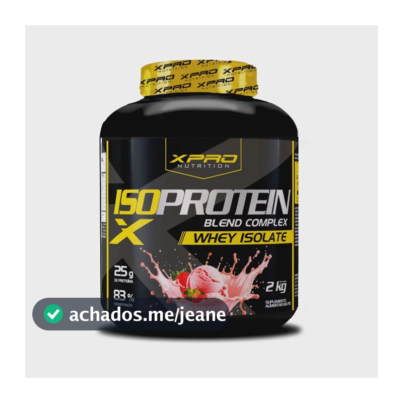 Whey protein Musclebox Iso Blend Complex zero açucar Low em pó sabor Morango x 2kg