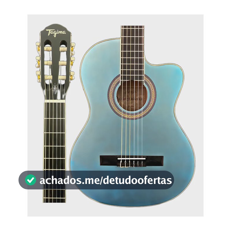 Violão Tagima Cartagena Lake Placid Blue Satin (lpbs) Material do diapasão Techwood Orientação da mão Destro