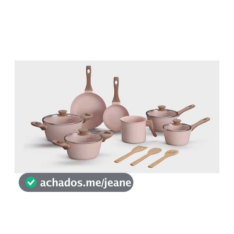 Jogo De Panelas Em Cerâmica 10 Peças Antiaderentes Indução Style Cook Mimo Style