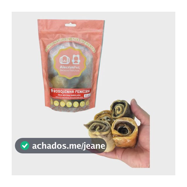Mordedor Natural Para Cães Rosquinha Mineira Alecrim Pet