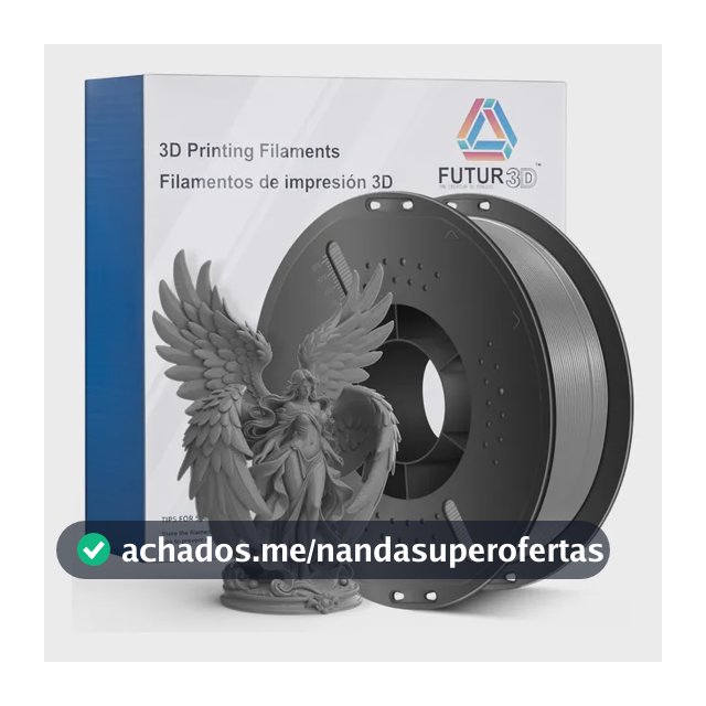 Filamento Impressora 3d Futur 3d Petg 1,75mm 1kg Cinza