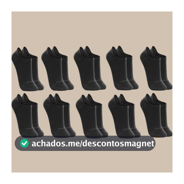 Kit 10 Pares De Meias Lupo Soquete Invisível Sport