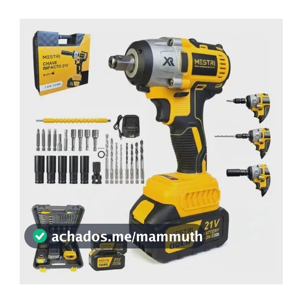 Chave De Impacto a Bateria450Nm Profissional Recarregável 4ah Brushless Parafusadeira Furadeira Alta Potência Sem Escova 2 Baterias MESTRI