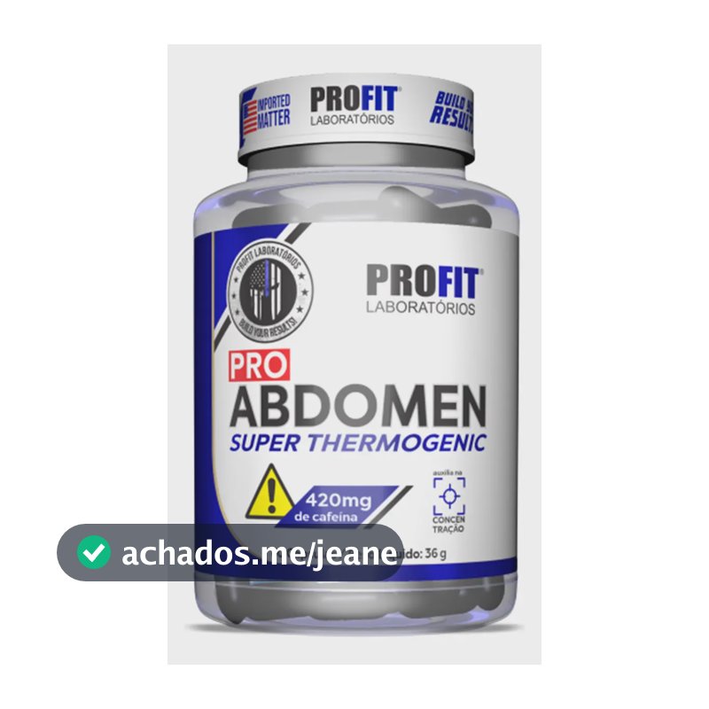 Termogênico Pro Abdomen 420mg 60 Cápsulas Profit Sem Sabor
