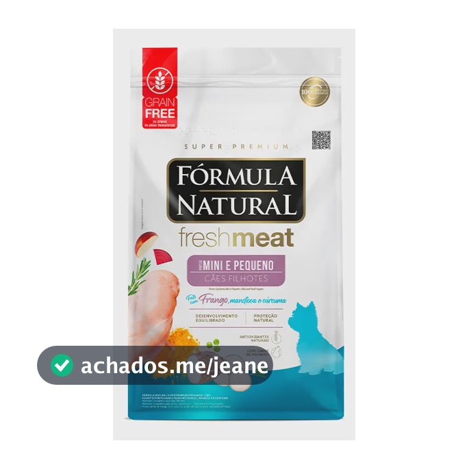 Fórmula Natural Fresh Meat Cães Filhotes Mini P Frango 10kg
