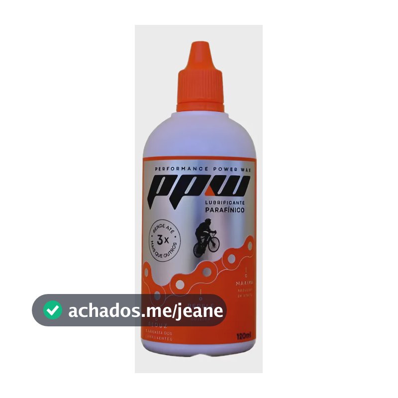 Lubrificante Parafinico Ppw Corrente Bicicleta Cera 120ml