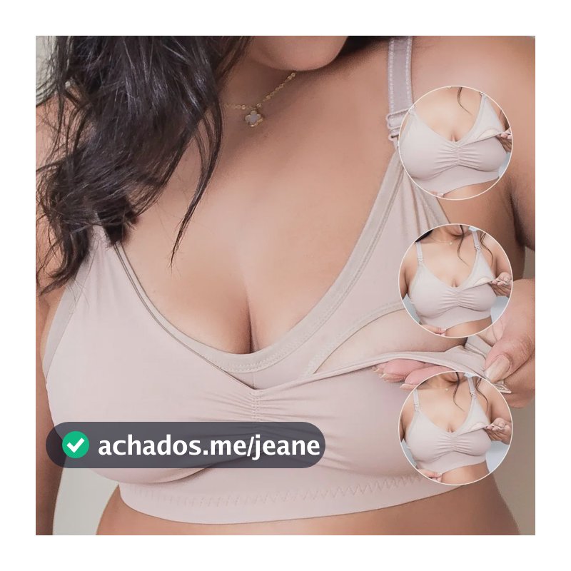 Kit 3 Sutiã Amamentação Plus Size Gestante Alça Larga 48-54 3 Nude 50