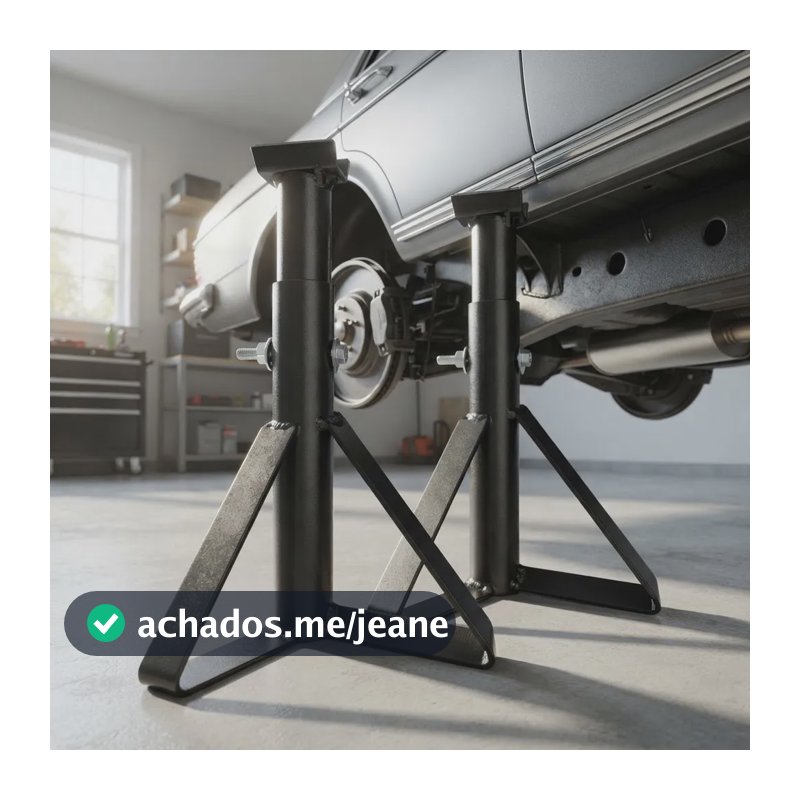 Kit 2 Cavaletes Automotivos Reforçados Carros Apoio Reforçado