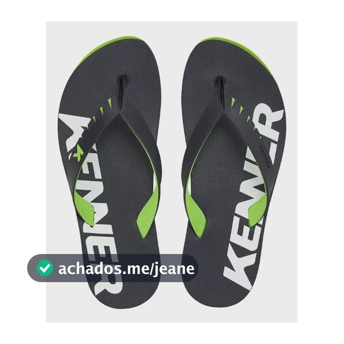 Chinelo Sandália Red Kenner Verde Travis/azul Noturno Liso 40
