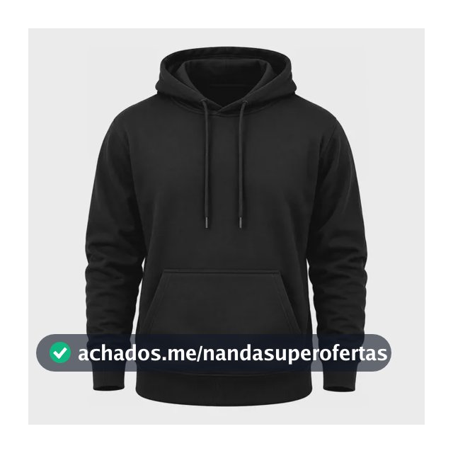 Moletom Canguru Com Capuz Masculino Flanelado Liso