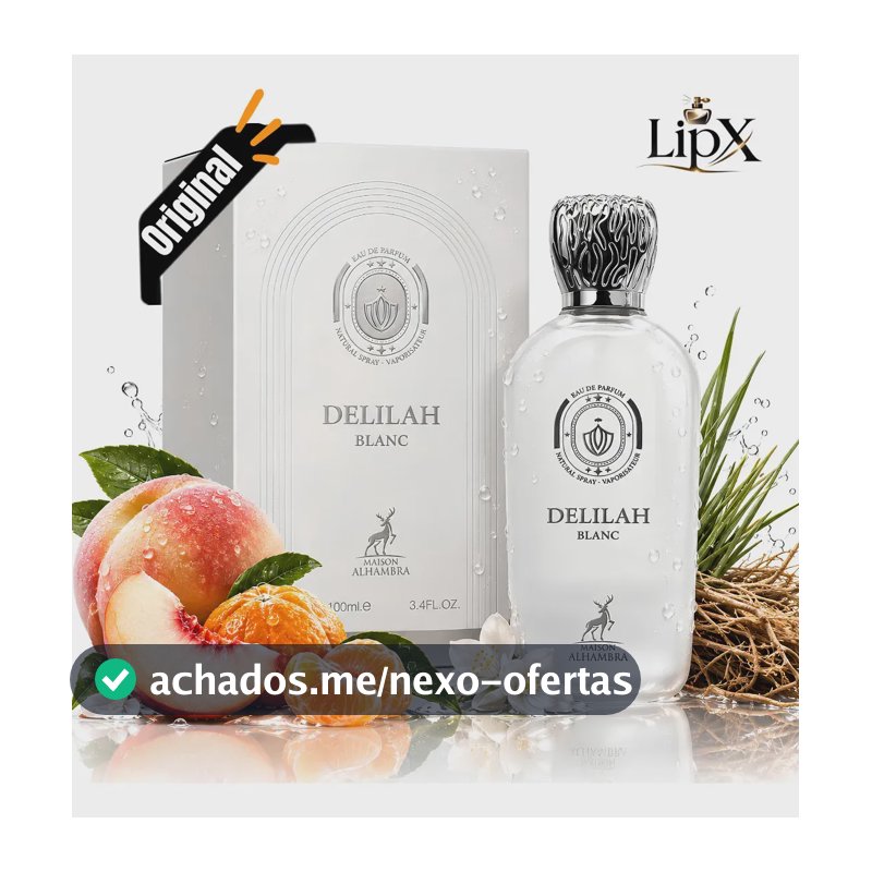 Perfume Arabe Delilah Blanc Edp 100ML Feminino Original Com NF