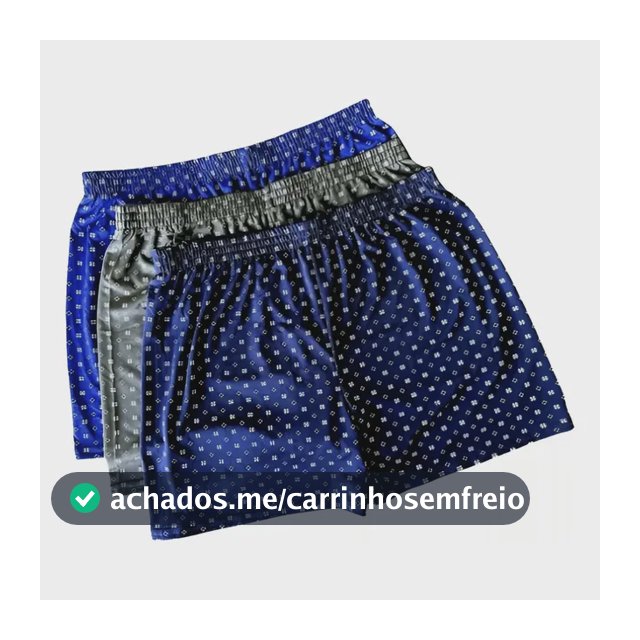 Kit 3 Cuecas Samba Canção Short Malha Fria Pijama Dormir